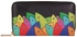 BiggDesign Fish Motif Wallet, &nbsp;Multicolor,&nbsp;PU Leather,&nbsp;Zippered, &nbsp;Multi-compartment, &nbsp;8 Compartments for Cards