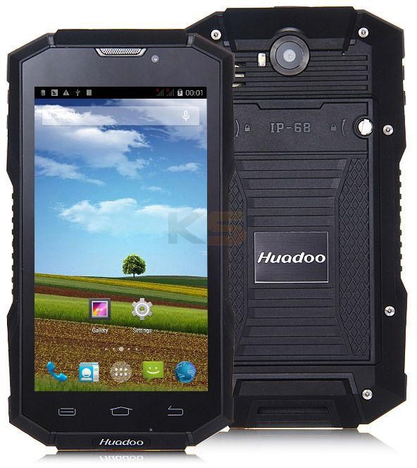 Huadoo V4 IP68 Android 4.4 Smartphone 5.0" Waterproof MTK6582 Quad Core 1.3GHz 1GB RAM 8GB ROM 8.0MP 3G GPS NFC
