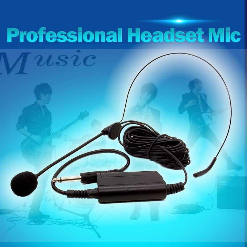 Professional Musical Presentation Headworn Condenser Headset Microphone (Black)