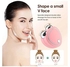 Facial Massager, High Frequency Electric Skin Tightening Anti Wrinkle Massager, EMS Microcurrent Face Lift Machine, Skin Toning Roller for Skin Wrinkle Remover and Tightening Rejuvenation, (Pink)