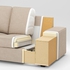 KIVIK 3-seat sofa with chaise longue, Tresund light beige - IKEA