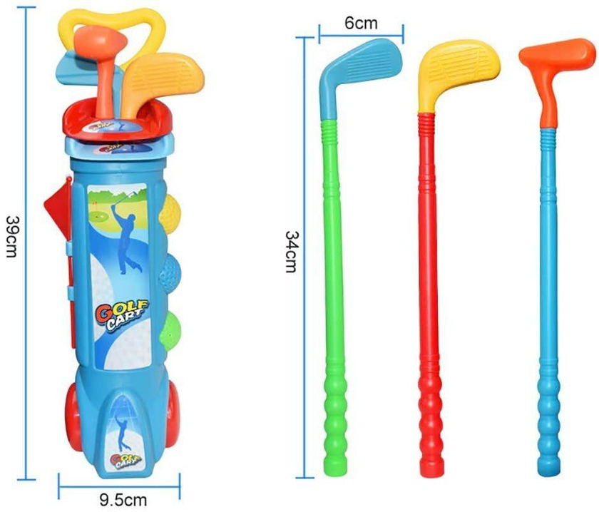 Club Champ Kids Golf Toy Set Golf Club Creative Funny Golf Game Toy Golf Sport Toy Gifts For Indoor Outdoor (Blue)