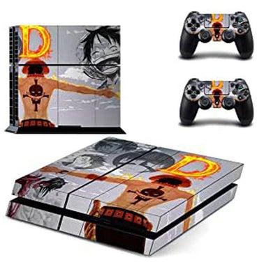 One Piece Ace Skin Sticker For Sony PlayStation 4 And Remote Controllers