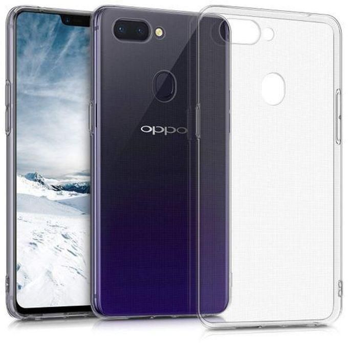 TPU Silicon Back Cover For Oppo A12 -0-Transparent