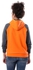 Izor Printed Bi-Tone Full Sleeves Hoodie - Orange & Dark Grey