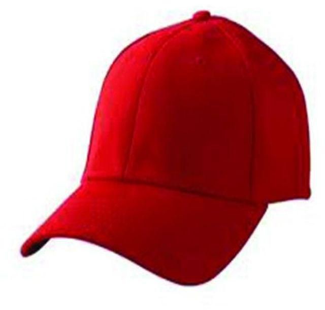 Plain Face Cap - Red