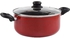 Blackstone 9 Piece Non Stick Cookware Set, Red, Aluminum, Tempered Glass Lids, Casserole/Sause pan/Fry pan/Spatula HLCP07P9
