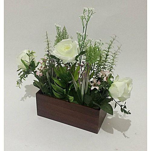 Generic Wooden Artificial Flowers Pottery