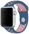 Silicon Watch Strap - Pink & Navy Blue