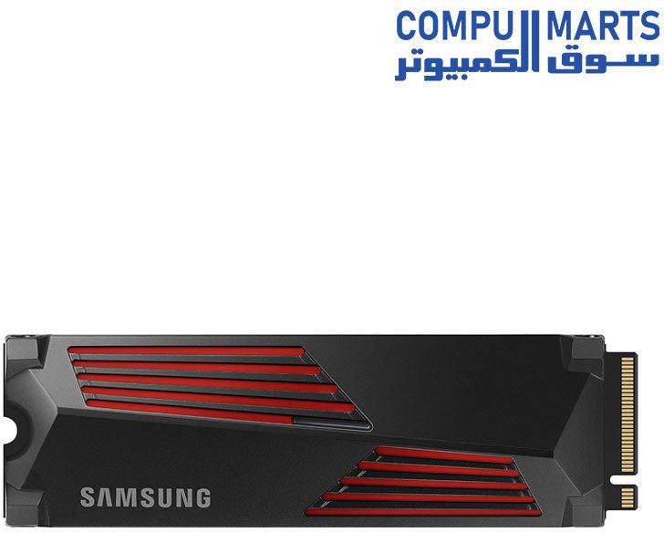 SAMSUNG 990 PRO w/ Heatsink SSD 1TB PCIe 4.0 M.2 (MZ-V9P1T0CW)