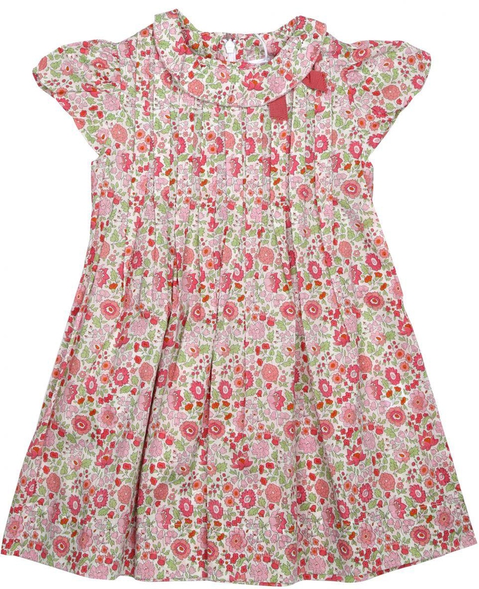 Rosella Pink Cotton Casual Dress For Girls