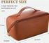 High Quality Leather Large Travel Cosmetic Bag -havan