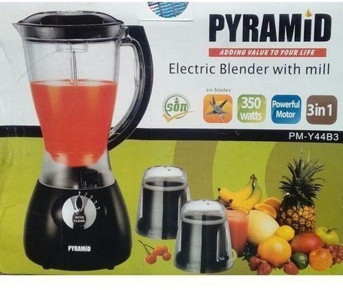 Pyramid Electric 3 In 1 Blender (PM-Y44B3) -Black