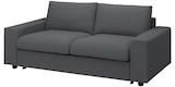 VIMLE Cover for 2-seat sofa-bed, With wide armrests/Hallarp grey - IKEA