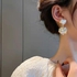 Heart Shaped Bridal Wedding Drop Dangle Earrings For Brides, Brides Maid, Women