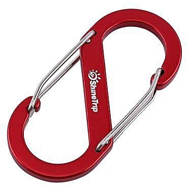 Universal Portable Key Ring Fast Hook Quick Release Carabiner Keychain Hook For Hiking(red,4cm)
