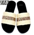 Shoozy Fashionable Slippers - Black / Beige