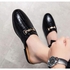 Mens Half Shoes Dress Formal Sandals-Black