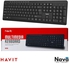 Havit HV-KB256 Multimedia Keyboard,Black.(aribic+english)