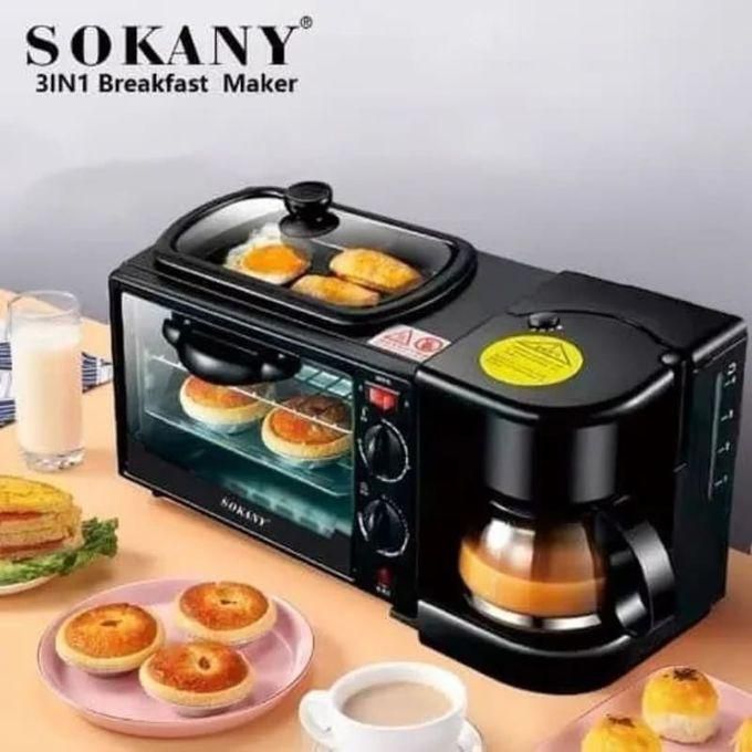 Sokany Microwave, Griller, Coffee Maker, 3 In 1 Breakfast Maker
