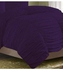 3-Piece Duvet Cover Set Cotton Purple 53 x 78inch