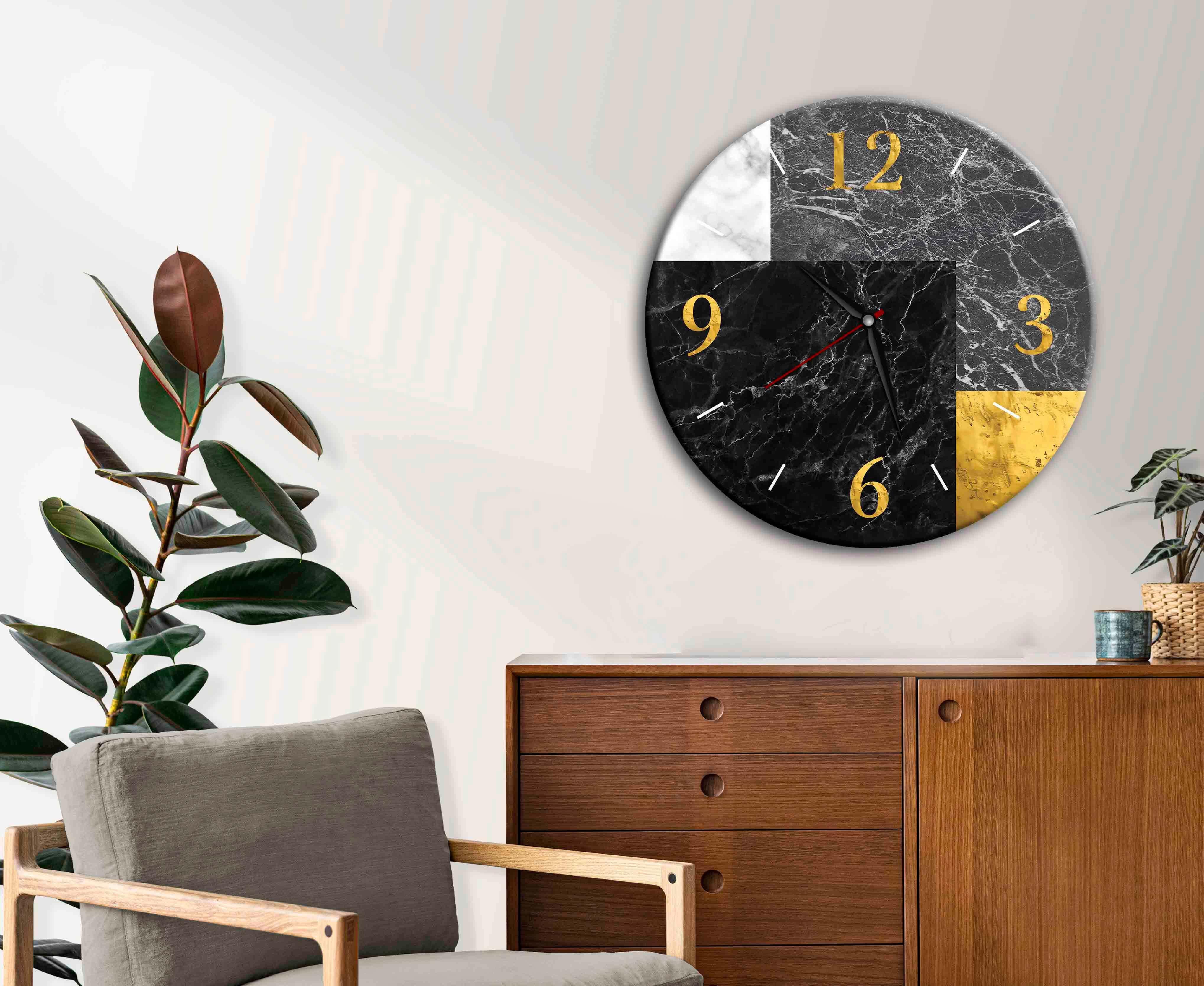 Get Decorative Shape Wall Clock, 40 cm - Multicolor with best offers | Raneen.com