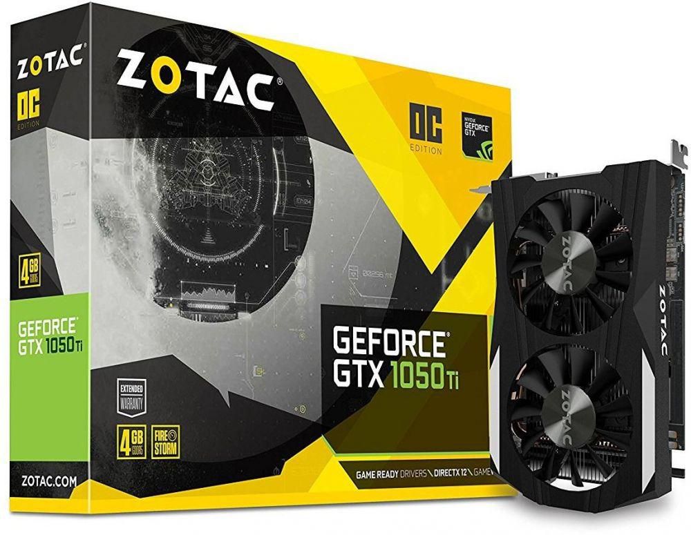 Zotac GeForce GTX 1050 Ti OC Edition Super Compact Gaming 4 GB GDDR5 Graphics Card