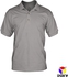Boxy Cotton Blend Classic Short Sleeve Polo Shirts - 6 Sizes (Light Grey)