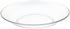 Get Large Round Glass Plate, 28 cm - Clear with best offers | Raneen.com