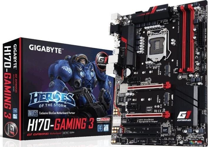 Gigabyte LGA1151 Intel H170 ATX DDR4 Motherboard | GA-H170-Gaming 3