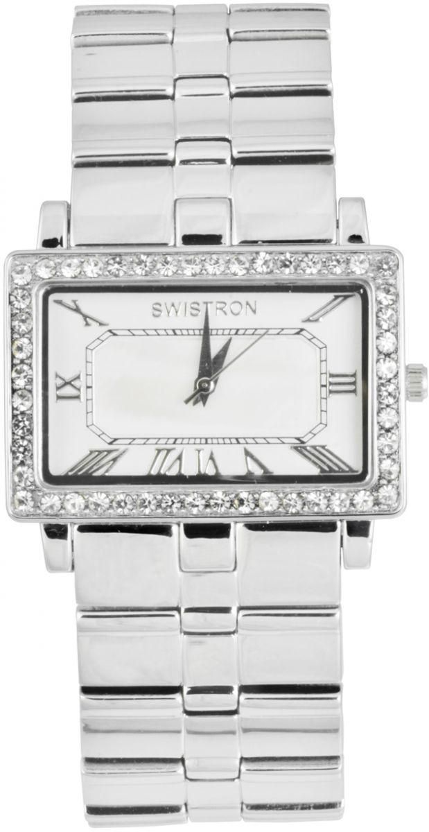 Rectangular Face Crystal Wrist Watch [YAS5MS]