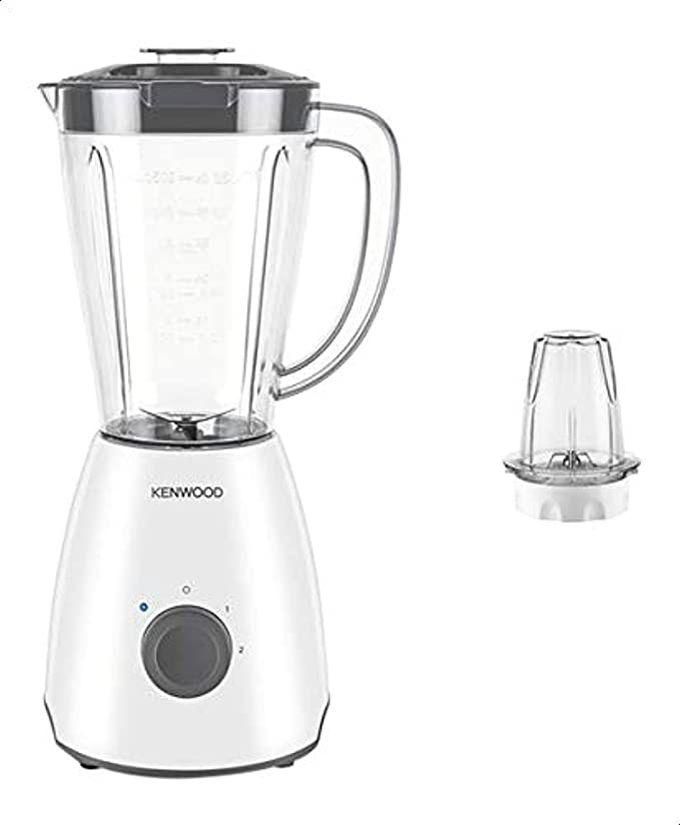 Kenwood Blender with Plastic Jug and Mill, 2Liters (1.5L working capacity), BLP10.AOWH