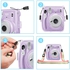 O Ozone Transparent Hard Camera Case For Fujifilm Instax Mini 11 Instant Camera Cover With Adjustable Strap [ Shining Case Designed For Instax Mini 11 Case ] - Glitter Purple