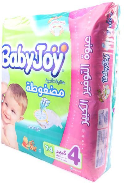 Babyjoy Baby Diapers size 4 74 Piece