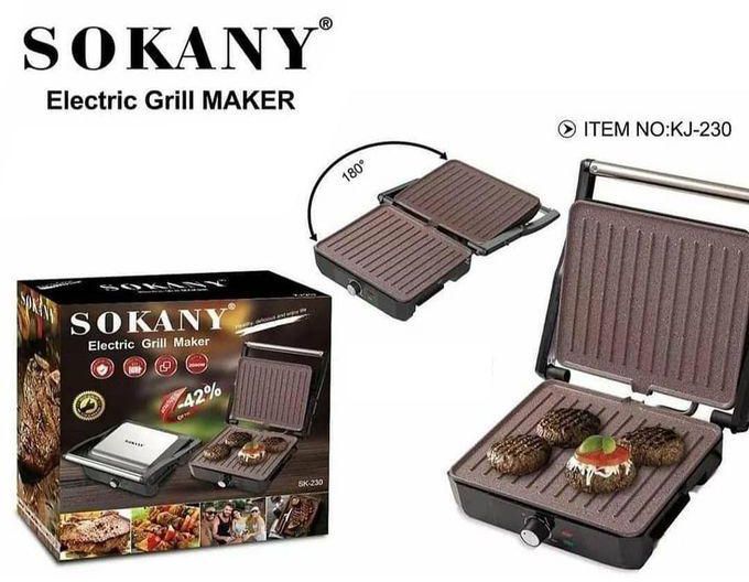 Sokany Electric Grill & Sandwich Maker-2200 W - (KJ-230)