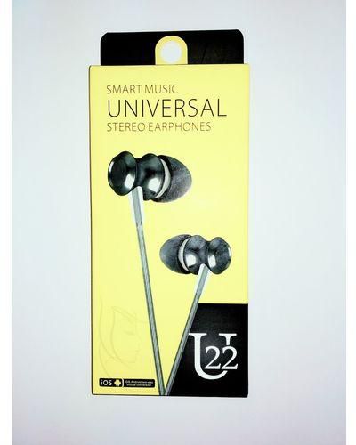 Generic Smart Music - Universal Stereo Earphones- U22- Black