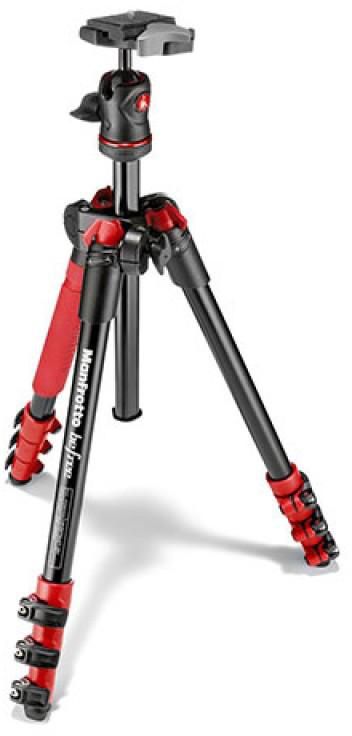 Manfrotto MKBFRA4R-BH BeFree Compact Aluminum Travel Tripod Red