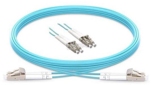 LC-LC 50/125 OM3 Multimode Duplex Fiber Optic Patch Cable - 12 Sizes (Blue)