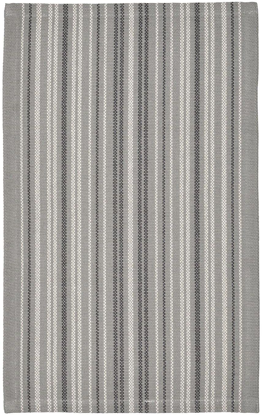 TRANSPORTLED Rug, flatwoven - grey/striped 50x80 cm