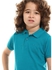 TED MARCHEL Boys Cotton Buttoned Neck Half Sleeves Polo Shirt 8 Blue617108