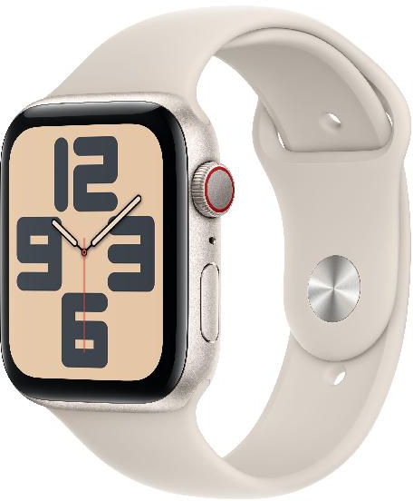 Apple Watch SE GPS 44mm Starlight Aluminum Case – Starlight Sport Band S/M – MRE43QF/A - For Sale in Kenya