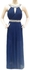 TFNC London Blue Polyester Special Occasion Dress For Women