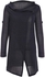 Elegant Cowl Neck Solid Color Slit Asymmetric Pullover Sweater For Women - One Size(fit Size Xs To M)