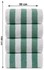 Signoola فوطه بـحـر Pool Green Stripe Towel مـن سـيـجـنـولا ، 100% قـطـن - 100 × 50 سم .