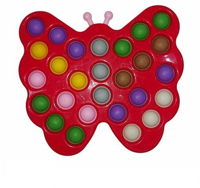 Fidget Toys Big Simple Dimple 27 Bubble Butterfly Red
