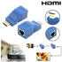 ال دوك محول HDMI موسع، محول HDMI الى RJ45 ايثرنت من خلال مقسم كابل Cat5-e/6 بدقة 1080 بيكسل يصل حتى 30 متر/98 قدم، مُكرر للتلفزيون HD، الدي في دي، بلاي ستايشن 4، وعلبة فك التشفير - ارسال حتى 100 قدم