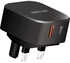 Astrum Wall Charger Black