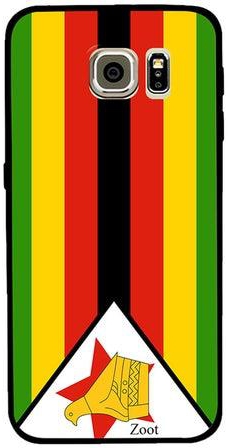 Thermoplastic Polyurethane Protective Case Cover For Samsung Galaxy S6 Zimbabwe Flag