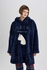 Defacto Fall in Love Oversize Fit Hooded Welsoft Plush Robe
