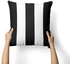 Emma black & white stripes cushion-AM101